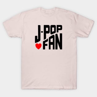J-POP fan with heart on a curve T-Shirt